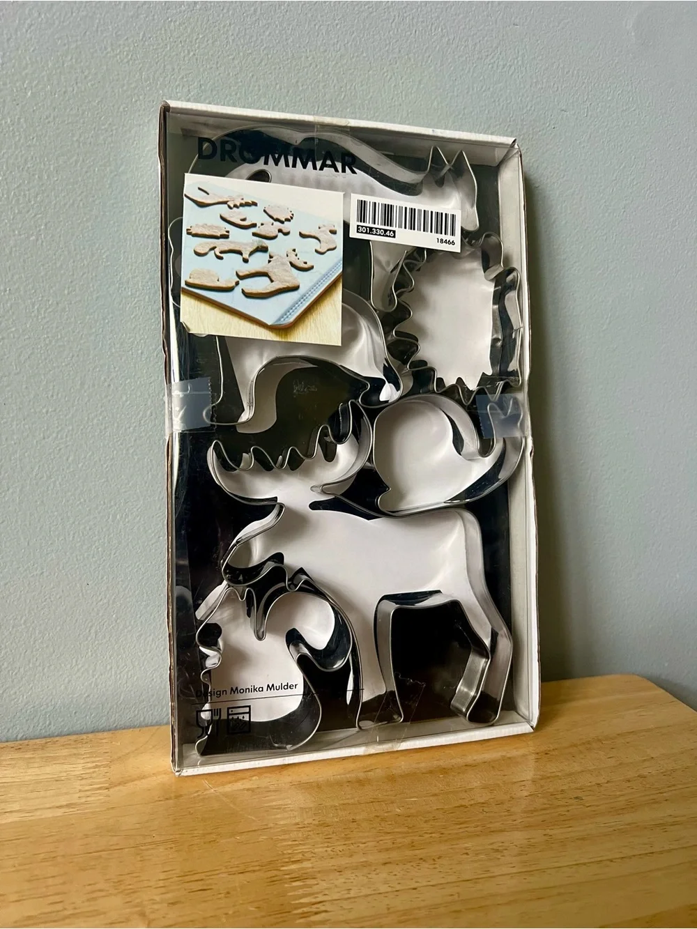 IKEA DROMMAR Woodland Cookie Cutter Set - Stainless Steel Style # 301.330.46